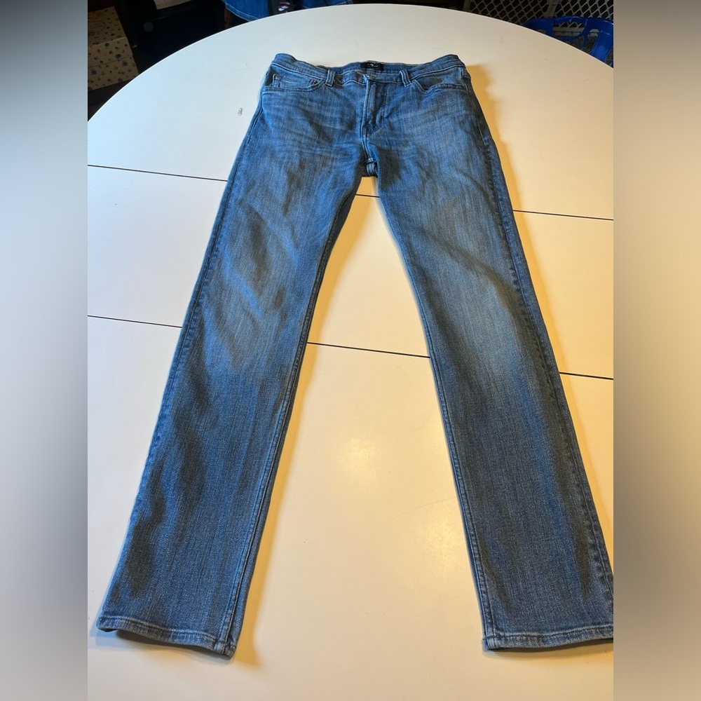 7 For All Mankind Straight Leg Jeans - Medium Blue